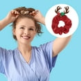 thumbnail image 3 of Unique Bargains 1 Pc Hair Elastics Fashion Christmas Antlers Hair Ties Red, 3 of 5