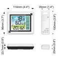 thumbnail image 2 of Higrómetro inalámbrico del termómetro de Digitaces de la estación meteorológica de las pantallas táctiles del color del LCD, 2 of 8