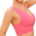 thumbnail image 2 of Toystoory Nuevo Sujetador deportivo suave para mujer, chaleco deportivo elástico cómodo para gimnasio y Yoga Uniforme atlético Melon rojo L, 2 of 3