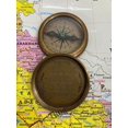 thumbnail image 2 of Antique Brass 3" Vintage Robert Frost Direction Marine Graduation Compass Confirmation Day Life is Beautiful with You Beautiful Handmade Men Gift, 2 of 4
