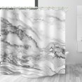 thumbnail image 2 of Use Marble 3D Bathroom Shower Curtain, Bathtub Luxury Standard Shower Curtain, Waterproof Washable Fabric Shower Curtain, 12 White Hooks, 72x72 Inches., 2 of 6