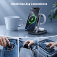 thumbnail image 4 of Magnetic Wireless Charging Station: 2026 Upgraded 3 in 1 Charging Stand for iPhone 17 16 15 14 13 12 Pro Max Plus Watch & AirPods, Foldable Wireless Charger with Light for Desk, 4 of 7