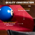 Barrington Billiards 90" Ball and Claw Leg Pool Table with Cue Rack, Dartboard Set, Burgundy