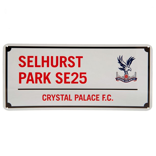 Crystal Palace FC - Placa Selhurst Park SE25 (Blanco, Rojo)