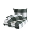 thumbnail image 5 of CANNON Cozy Buffalo Check Green Full/Queen 3 Piece Comforter Set, Oeko-TEX Certified, 5 of 6