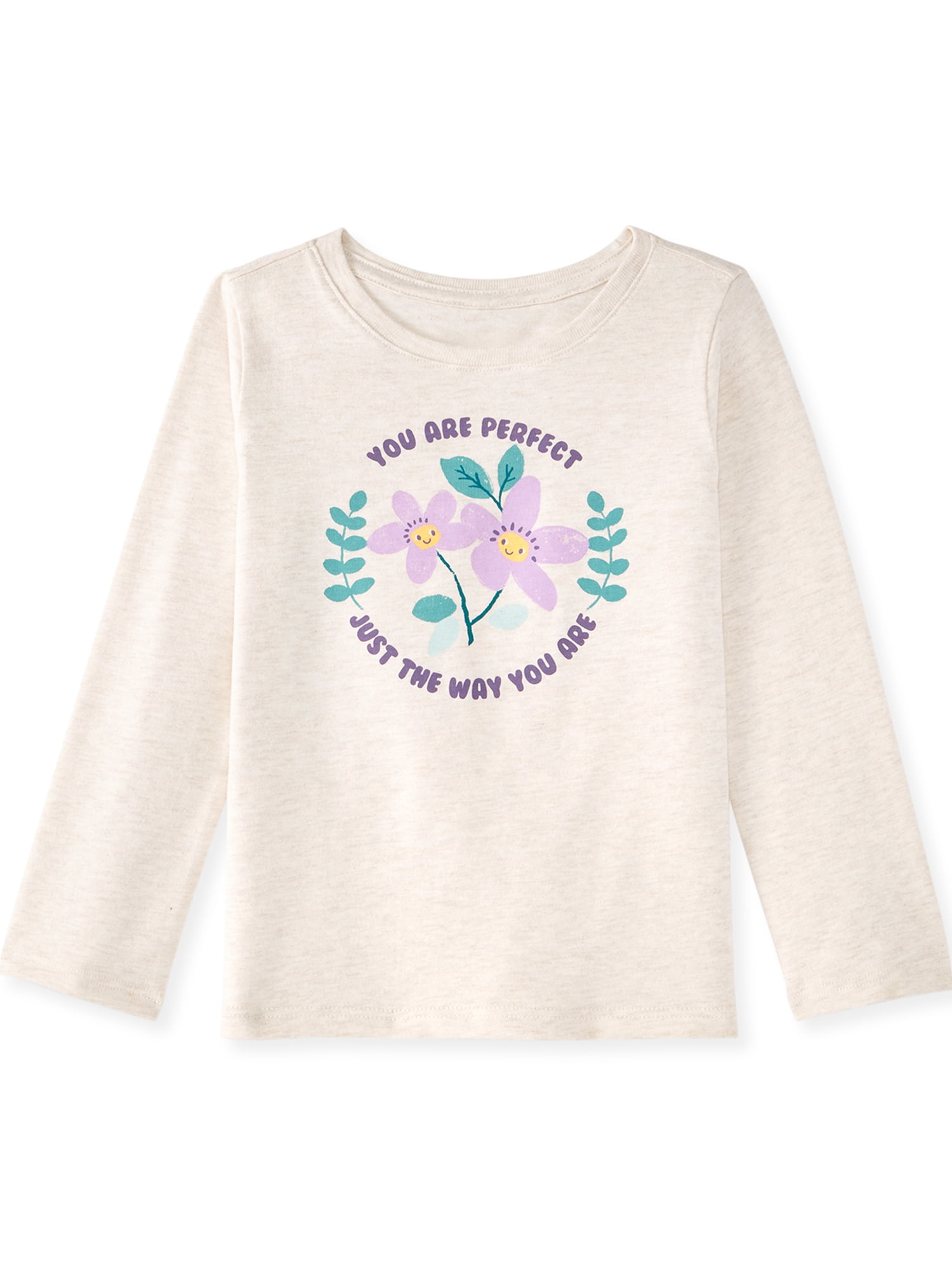 Garanimals Baby & Toddler Girl Long Sleeve Shirts, Single & 3-Pack, Sizes 0-6T