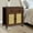 Espresso, variant on COMHOMA Rattan End Table and Storage Cabinet with Drawer and Shelves, Accent Table for Living Room, Walnut