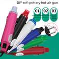 thumbnail image 2 of Pistola de aire caliente estándar americana con enchufe plano de 110 V de color, película termorretráctil, sello de goma para cerámica blanda, polvo convexo, herramienta de bricolaje, secador de pelo, 2 of 6