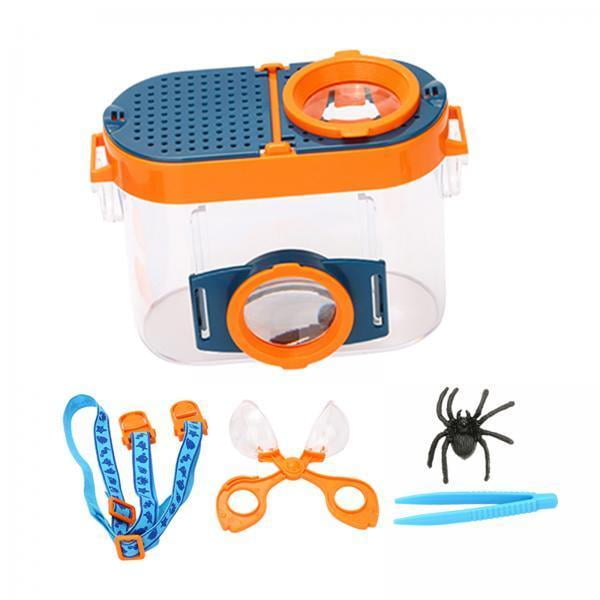 2x conjunto accesorios de observación de naturales herramienta de exploración portátil equipo de educación Hugo Visor de insectos