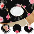 thumbnail image 4 of Pioneer Flower Floral Print Pattern Round Fitted Tablecloth with Elastic Edge,Dining Table Cover Waterproof,Outdoor Round Tablecloth for Camping,Dining,Indoor and Outdoor, 4 of 7
