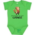 thumbnail image 3 of Inktastic Beware of My Cuteness Cute Red Panda Boys or Girls Baby Bodysuit, 3 of 5