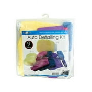 Kole Imports OS934-8 Microfiber Auto Wash & Detailing Kit, 9 Piece - Pack of 8