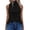 Black Shirts, variant on CAIVO Tank Tops For Women High Neck Summer Blouse Tops Casual Pleated Sleeveless Shirts Boho Solid Color Back To School Dailywear