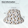 thumbnail image 5 of Balery French Bulldog3 Sun Hats for Men Women Bucket Hat UPF 50+ Buckey Hat Boonie Hat Foldable UV Protection Hiking Beach Fishing Summer, 5 of 9