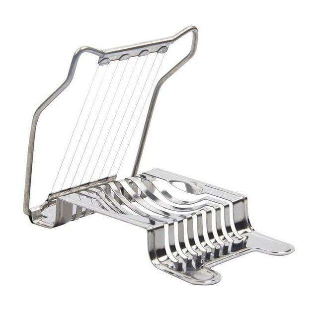 fheaev Kitchen Restaurant Boiled Eggs Slicers Multipurpose Stainless Steel Eggs Stainless Steel Cutter Fancy Cutter
