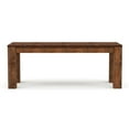 thumbnail image 2 of Bowery Hill Farmhouse Rustic Solid Wood Short Bench in Natural Tone, 2 of 8
