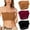 Wine, variant on LYEAA Push up Bras for Women Plus Size Pack of 3 Wireless Padded Strapless Stretch Bandeau No Wire Solid Seamless Invisible Support Non-Slip Breathable Comfortable Soft Sleeping Everyday Bra Red M