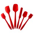 thumbnail image 1 of CAROOTU 6Pcs Silicone Spatulas Set Heat Resistant Non-stick Baking Utensils Sets for Cooking Baking Mixing Kitchen Supply, 1 of 6