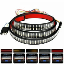 HIBIBUD 12V LED Truck Tailgate Light Bar With Turn Signal Brake Double Flash Lights 49"
