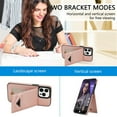 thumbnail image 3 of Phone Case for iPhone 15 Pro Max 6.7 inch Wallet Cover with Screen Protector RFID Slim Credit Card Holder Slot Stand Cell iPhone15promax 5G i Phone15Max Plus iPhone15 ProMax Women Rose Gold, 3 of 5