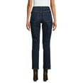 thumbnail image 2 of Time and Tru Women’s Mid Rise Straight Leg Jeans, 30" and 28" Inseams, Sizes 0-22, 2 of 5