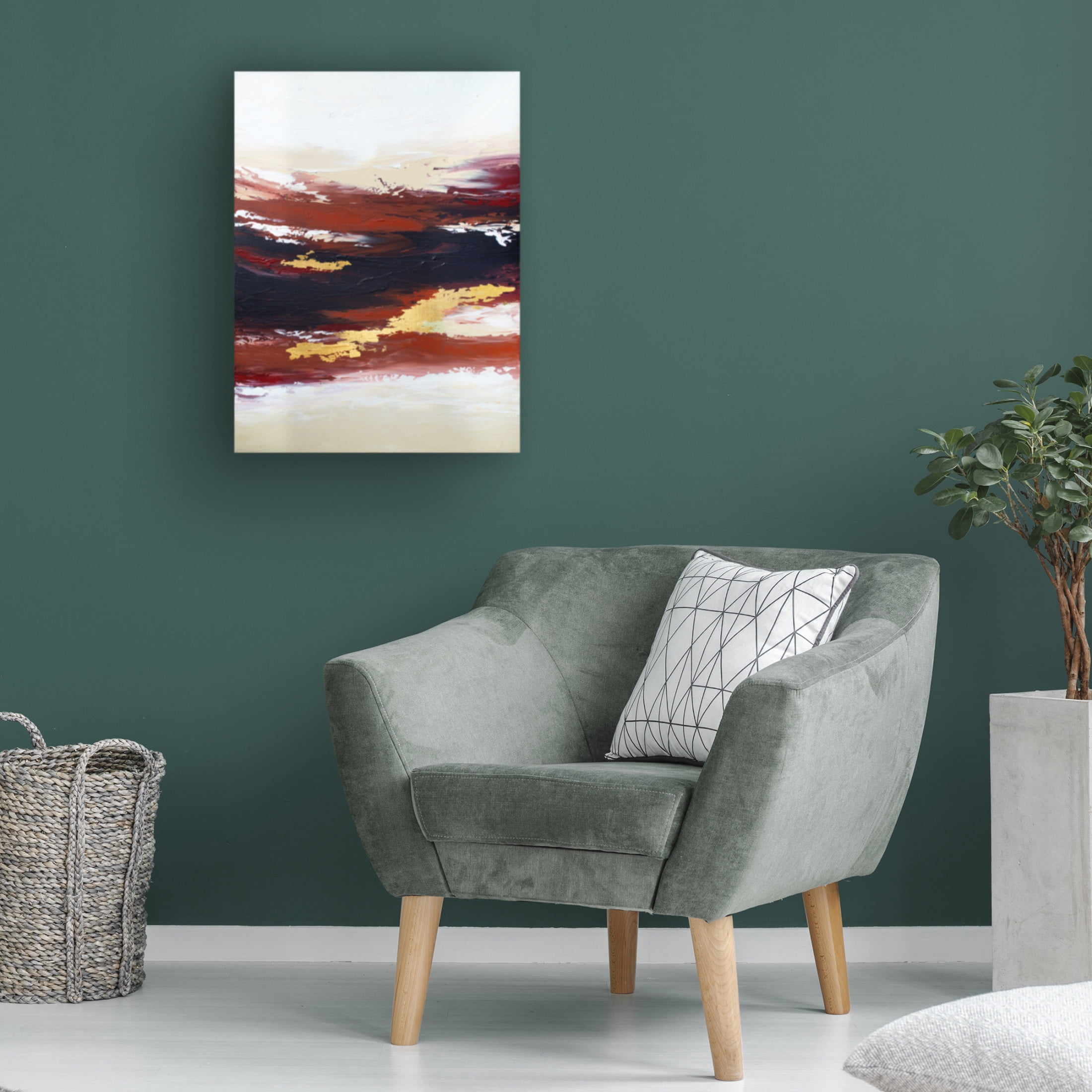 Trademark Fine Art Alyson Storms Abstract Sunset 3 Canvas Wall Art