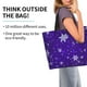 thumbnail image 2 of Disketp Dark Purple Snowflakes Bolsa Tote Estampada para Mujer, Bolso de Hombro y de Mano para Compras y Viajes, 2 of 8