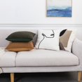 thumbnail image 2 of CNKOO Abstract Embroidery Cushion Cover Abstract Line Pillow Case Geometric Pillow Cover for Home Office Car Sofa E, 2 of 8
