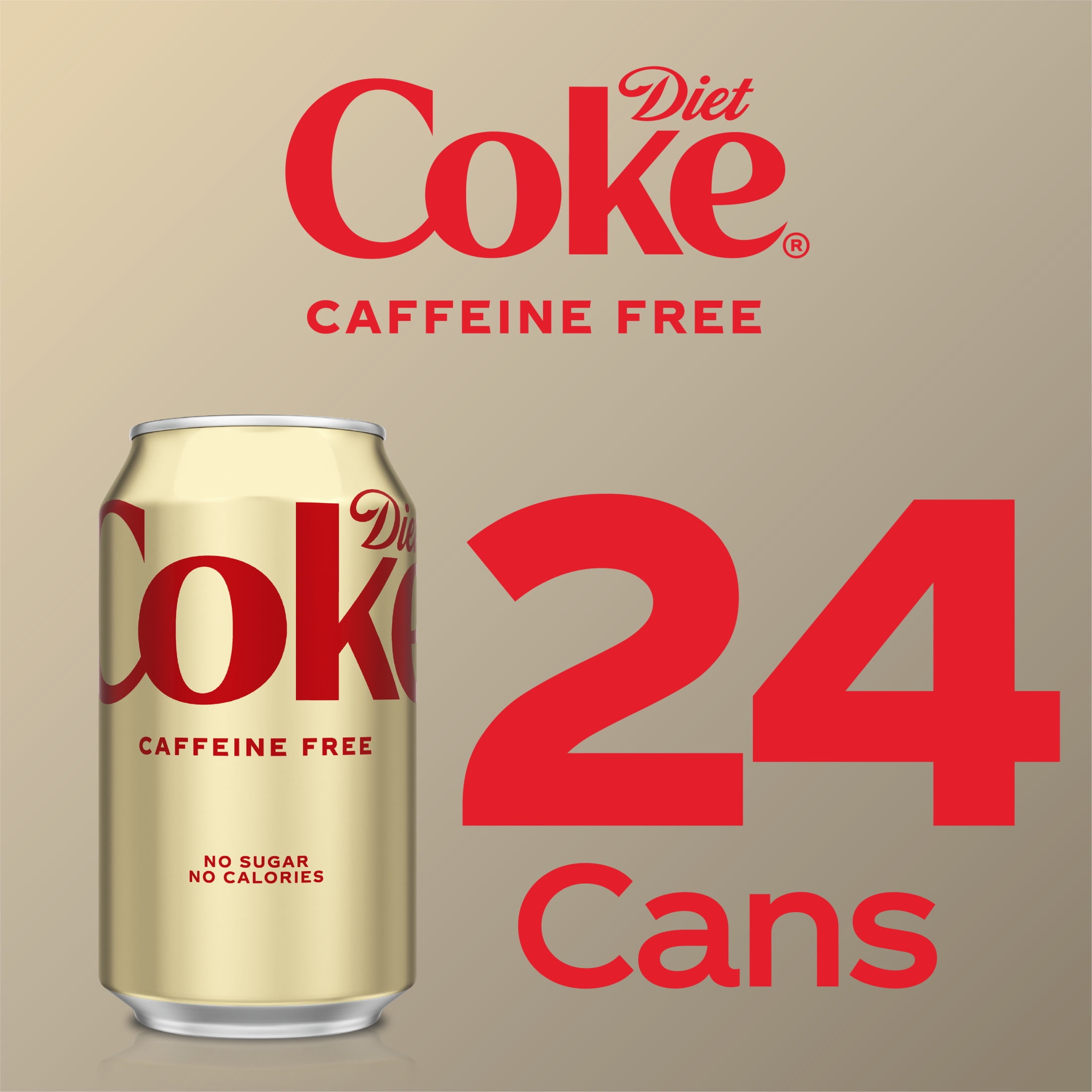 Diet Coke Caffeine-Free Soda Pop Cans, 12 fl oz, 24 Pack