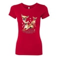 thumbnail image 2 of Wild Bobby, If It's Not a Chihuahua It's Just a Dog Gift, Women Slim Fit Junior Tee, Red, X-Large, 2 of 4