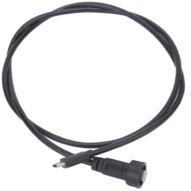 Conector tipo C a prueba de agua IP68 Conector macho de cierre a presión con cable Adaptadores de zócalo de montaje en panel macho Suministros industriales E10TPC‑BA‑M/TPC‑A‑M(0.5M)