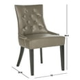 thumbnail image 4 of SAFAVIEH Harlow Glam Tufted Ring Chair with Silver Nailheads, Set of 2, Clay, 4 of 7