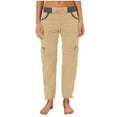thumbnail image 3 of Womens Cargo Hiking Pants Lightweight Quick Dry Outdoor Athletic Summer Casual Loose Travel Ankle pants with Pockets, 3 of 5
