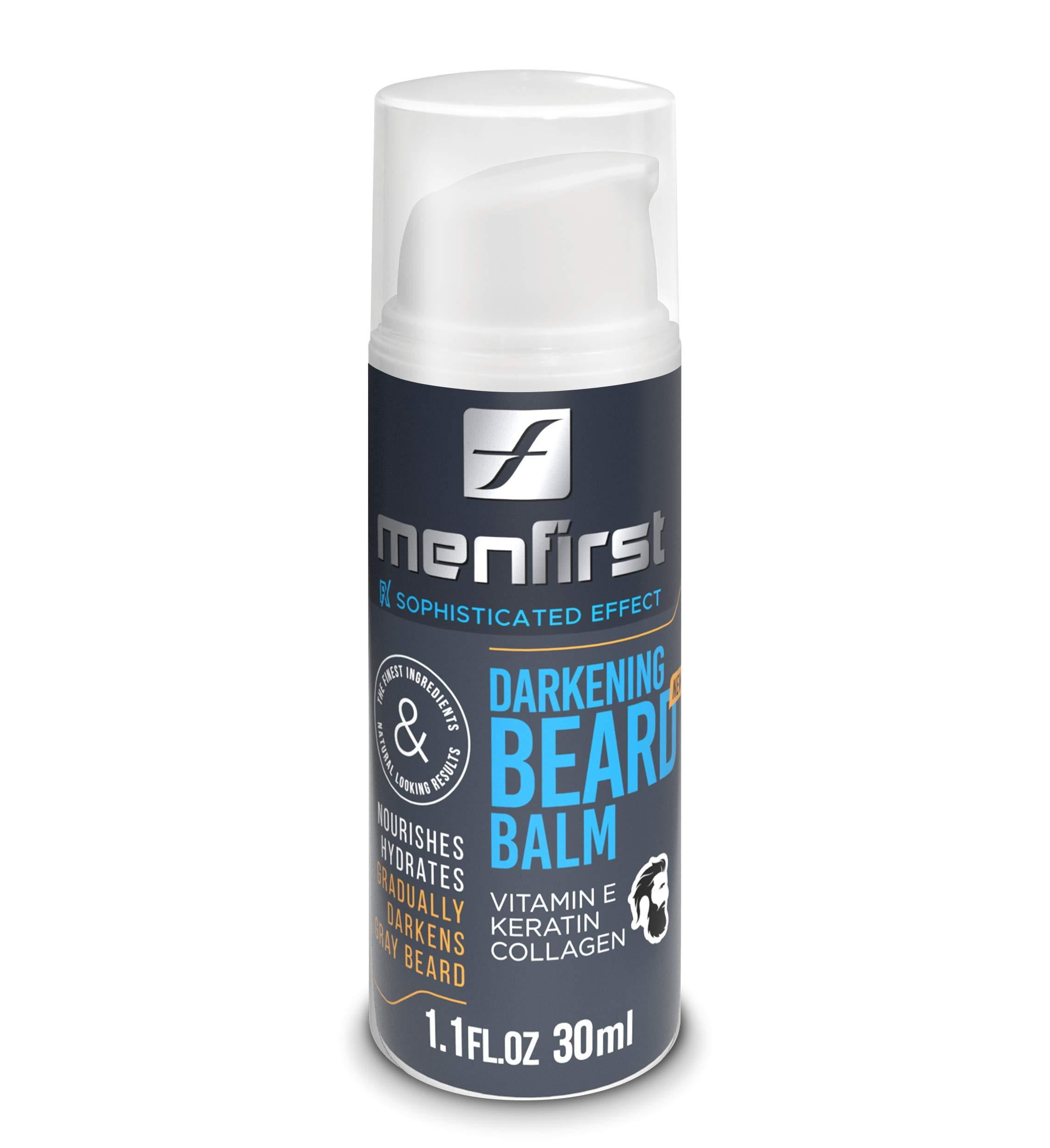 Menfirst Darkening Beard Balm Leave-In Conditioner Cream, 1.1 oz