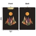 thumbnail image 5 of FORMRS Acrylic Clipboard with Low Profile Clip Standard A4 Letter Size, 12.5" x 9", Abstract Mountain, 5 of 8