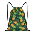 thumbnail image 1 of Fotbe Pineapples with Palm Leaves Bolsa Mochila con Cordón Estampada, Bolsa de Gimnasio Deportiva, Bolsa Cinch, Bolsa con Cordón para Hombres y Mujeres-Medium, 1 of 6