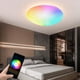 thumbnail image 2 of leyfeng Luz de techo inteligente Lámpara de techo Wi-Fi de montaje empotrado de 15 W de 11 pulgadas 2700K-6500K Blanco y RGB multicolor, 2 of 8