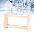 thumbnail image 1 of Wooden Detachable Test Tube Holder Stand Vial Rack Tube Rack Double Panel,Test Tube Rack for Microcentrifuge Tubes, 1 of 7