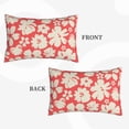 thumbnail image 4 of Haiem Pillowcase for Hair and Skin Queen - Beige Flowers Printed Soft Pillowcase with Envelope Closure-20"x30", 4 of 9