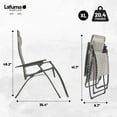 thumbnail image 3 of Lafuma Futura XL Zero Gravity Outdoor Steel Framed Lawn Recliner Chair, Seigle, 3 of 6