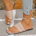 thumbnail image 3 of Xucatan Women's Leopard Print Flat Sandals Slip On Open Toe Flip Flops Slide Sandal Gift, 3 of 8