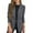 Navy, variant on BRGZLK Fall Suit Coat for Women Fashion Solid Casual Open Front Button Long Sleeve Slim Fit Business Work with False Pocket Brown S