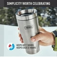 thumbnail image 3 of Série d'Icônes Tumbler THERMOS en Acier Inoxydable 473 ml Selle, 3 of 7