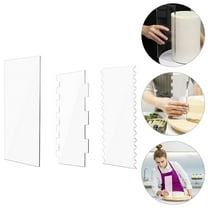 NIYANGLE 3Pcs Cake Icing Tools Acrylic Nonstick for Baking Supplies