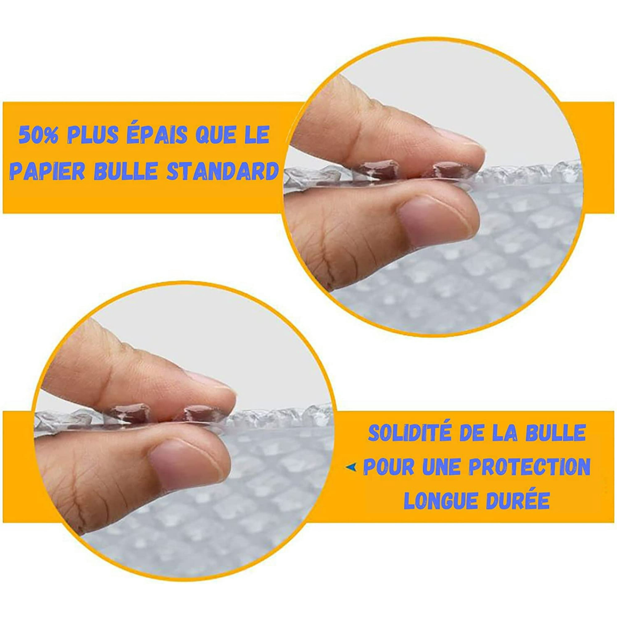 Rouleau De Papier Bulle Pour Emballage H 1 M X 10 M Rembourrage En Plastique à Bulles Pour Le Transport, Le Déménagement, Pour La Protection Des Objets Fragiles