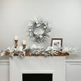 thumbnail image 3 of Northlight Flocked Pinecones and Berries Artificial Pine Christmas Garland - 6' x 8" - Unlit, 3 of 8