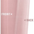 thumbnail image 2 of Curtainking Casual Weave Kitchen Valance Window Valance for Kitchen 1 Panel Rod Pocket 54" x 18" Pink, 2 of 9