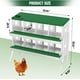 thumbnail image 3 of Cajas Nido para Gallinas, Caja Metálica con 8 Compartimentos, Percha, Tapa Segura, 3 of 7