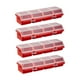 thumbnail image 5 of Organizador de tornillos de 4 compartimentos, separador, cajas, estuches para tornillos. Rojo, 5 of 9