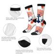 thumbnail image 4 of Fotbe Koi Fish And Corals Calcetas Largas con Estampado para Hombre y Mujer – Calcetas de Compresión Transpirables y Elásticas, Viajar y Uso Diario Talla 5-11, 4 of 6